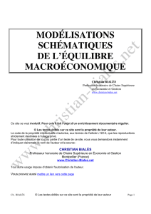 modélisations schématiques de l`équilibre