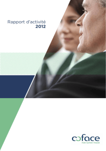 Rapport d`activité 2012