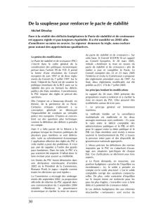 De la souplesse pour renforcer le pacte de stabilit&eacute;