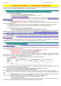 fiche de synthese : la croissance endogene