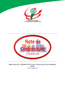 Note de conjoncture