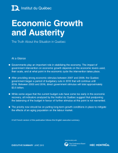 Economic Growth and Austerity