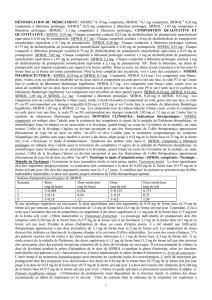 SIFROL® 0,18 mg comprimés, SIFROL® 0,7 mg comprimés