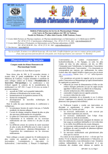 2007 n°1 - BIP31.fr - Bulletins d`Informations de Pharmacologie