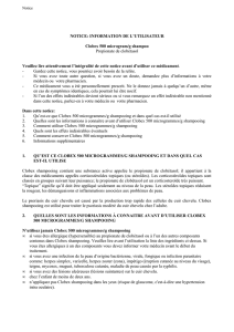 NOTICE: INFORMATION DE L`UTILISATEUR Clobex 500 microgram