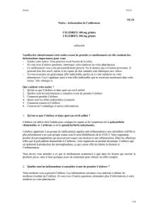 15L18 Notice : information de l`utilisateur CELEBREX 100 mg