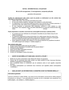 NOTICE : INFORMATION DE L`UTILISATEUR Mirelle 60