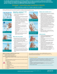 Cerezyme® : Instructions pour la perfusion à domicile