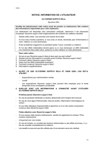 NOTICE: INFORMATION DE L`UTILISATEUR