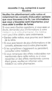 nicorette 2 mg, comprimé à sucer Nicotine