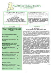 pharmacovigilance info - Faculté de Pharmacie