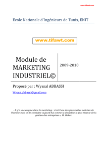 Module de MARKETING INDUSTRIEL©