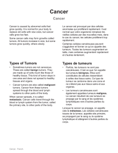 Cancer - French - Health Information Translations