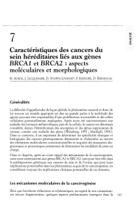 Caractéristiques des cancers du sein héréditaires - iPubli