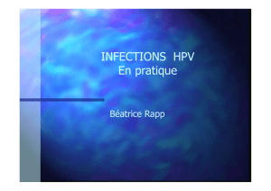 INFECTIONS HPV En pratique