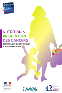 Brochure Prévention des cancers et nutrition