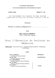 Pour l`Obtention du Doctorat en Médecine