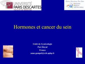 Hormones et cancer du sein