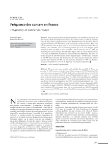 Fréquence des cancers en France