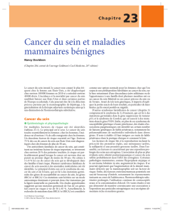 Cancer du sein et maladies mammaires bénignes