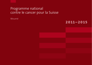 Programme national contre le cancer pour la Suisse