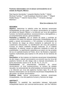 Factores relacionados con el Cáncer Cervicouterino en el Estado de