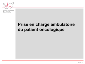 Activité infirmière en oncologie