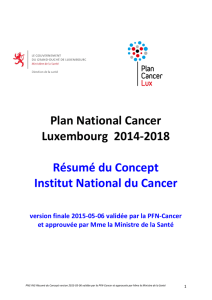 Résumé du Concept Institut National du Cancer