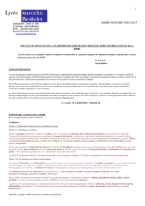 Notice de travail BCPST - Lycée Marcelin Berthelot