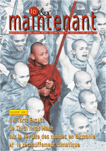 de Thich Nhat Hanh sur la révolte des moines en Birmanie et le