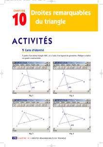 (ai) est la hauteur du triangle abc issue de