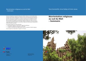 Réorientation religieuse au sud du Mali – Sommaire