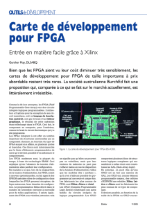 Carte de développement pour FPGA