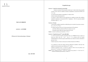 Eléments de thermodynamique chimique