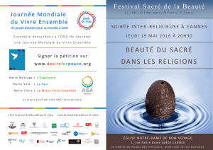 Festival Sacré de la Beauté – Programme soirée du 19