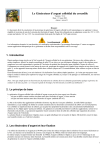 Le Générateur d`argent colloïdal du crocodile