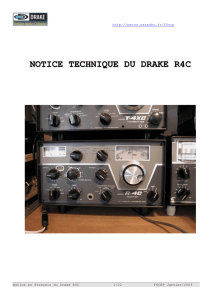 notice technique du drake r4c