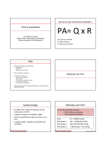 anesthésie et HTA