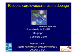 Risques cardiovasculaires du dopage