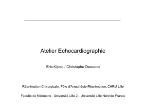 Echographie Cardiaque Christophe DECOENE, Eric LIPNIS