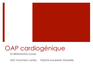 OAP cardiogénique