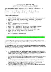 Devoir de g&eacute;ographie en 5&egrave;me du 23.01.2014