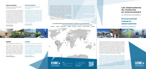 Environmental research observatories Les observatoires de