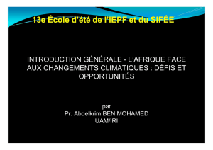 INTRODUCTION GÉNÉRALE - L`AFRIQUE FACE AUX