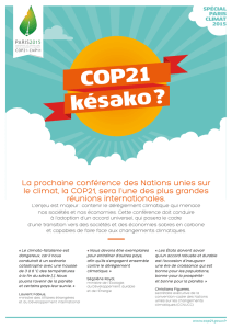 COP21 késako - ATMO Nord Pas-de