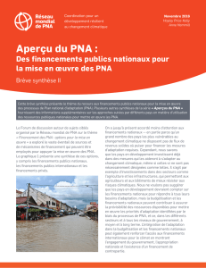 Aperçu du PNA - NAP Global Network