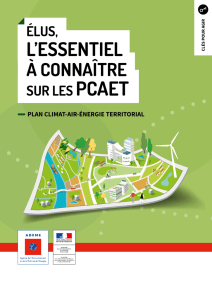 Élus, l`essentiel à connaître sur les PCAET