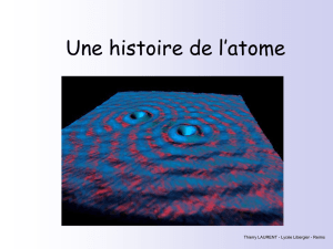 Une histoire de l`atome