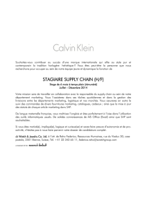 stagiaire supply chain (h/f)