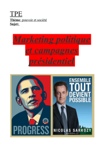 Marketing politique et campagnes présidentiel